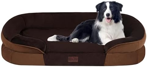 Dwanton Orthopedic Waterproof Large Dog Bed Sofa, Gel Memory Foam, 38" by DWANTON