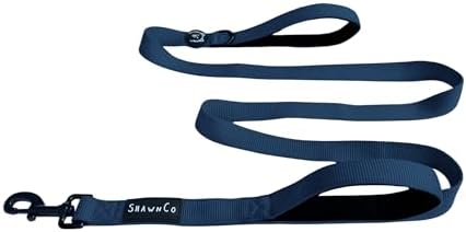 ShawnCo Dream Walk Dog Leash (Pacific Blue,M/L 6FT w/ 2 Handles) by SHAWNCO