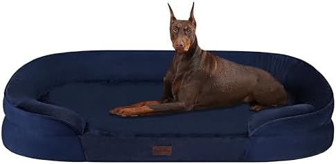 Dwanton Orthopedic Waterproof XX-Large Dog Bed Sofa, Gel Memory Foam, 48" by DWANTON
