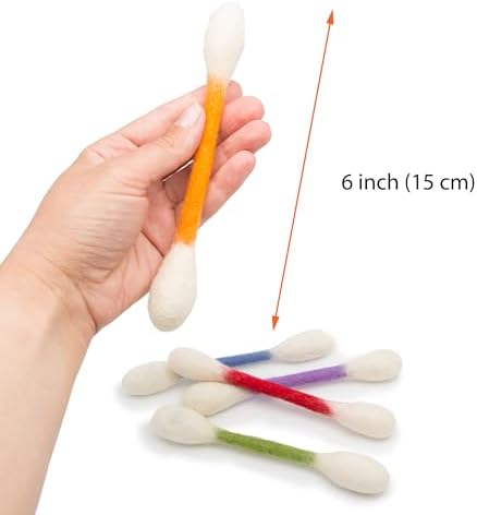 Glaciart One Swabs Cat Toys with Catnip - 12 Pk | Durable for Chew, Cute Cat Toys Interactive Kitty for Boredom, Exercise, & Play | Filled w/Organic Catnip for Anxiety & as Digestive Aid | Gift Idea - Image 5