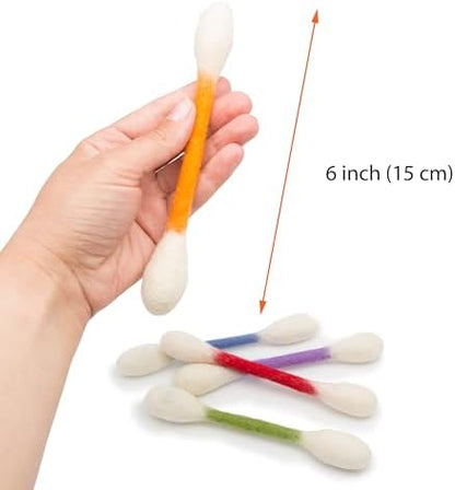 Glaciart One Swabs Cat Toys with Catnip - 12 Pk | Durable for Chew, Cute Cat Toys Interactive Kitty for Boredom, Exercise, & Play | Filled w/Organic Catnip for Anxiety & as Digestive Aid | Gift Idea - Image 5