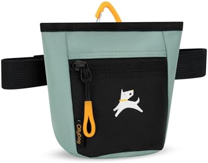 OllyDog, Goodie Treat Bag, Dog Treat Training Pouch | Magnetic Closure | 3 Ways to Wear | Hands-Free Waist Belt | Water-Resistant Recycled Vegan Fabric (Surf) - Image 4