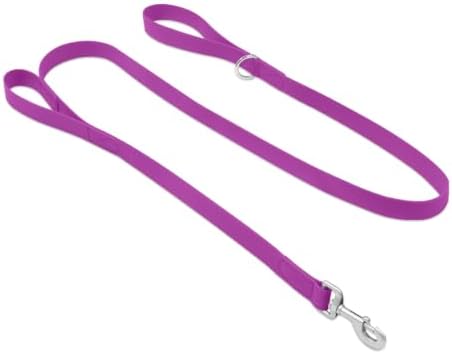 Waterproof Dog Leash with Double Handle, 6 FT Durable Odor-Proof Dog Leashes with Strong Aviation Aluminum Hooks Fits Small Medium or Large Dogs by KiddingPets