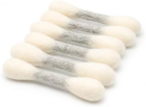Glaciart One MINI Swabs Cat Toys with Catnip - 6 Pk | Durable for Chew, Cute Cat Toys Interactive Kitty for Boredom, Exercise, & Play | Filled w/Organic Catnip for Anxiety & as Digestive Aid by GlaciartOne