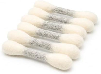 Glaciart One MINI Swabs Cat Toys with Catnip - 6 Pk | Durable for Chew, Cute Cat Toys Interactive Kitty for Boredom, Exercise, & Play | Filled w/Organic Catnip for Anxiety & as Digestive Aid by GlaciartOne