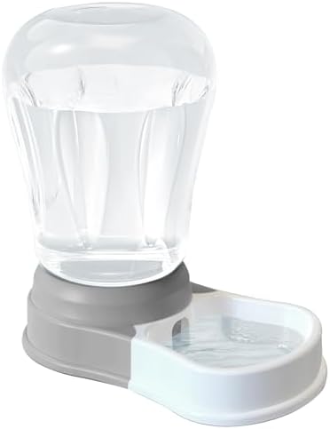 STALTWO 1.6 Gallon Automatic Gravity Dog Water Dispenser, BPA-Free, Grey by Staltwo