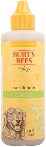 BURT'S BEES FOR PETS Dog Ear Cleaner, Peppermint & Witch Hazel, 4 Fl Oz by BurtsBeesforPets