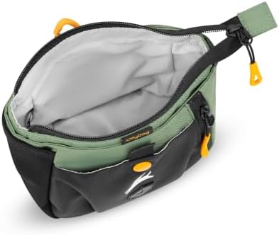 OllyDog Backcountry Day Bag | Dog Training Treat Pouch | Eco-Friendly Recycled Fabric Fanny Pack with Zipper Closure, Built-in Poop Bag Dispenser & Adjustable Waist Belt (Olivine) - Image 3