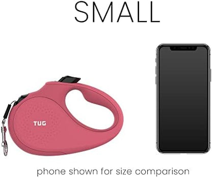TUG Monochrome 360° Tangle-Free Retractable Dog Leash | 16 ft Strong Nylon Tape (Small, Pink) - Image 4