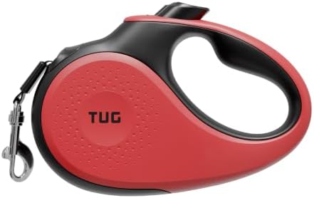 TUG Original Retractable Dog Leash, 16 ft (Medium, Red) by TUG
