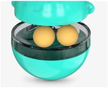 Interactive Cat Toy Treat Dispenser - Wobble Teaser Ball with Food Feeder and Swivel Wand for Cats & Kittens - Image 3