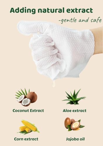 10-Pack Pet Cleaning Glove Wipes with Lid | Extra Thick Dog & Cat Grooming Gloves | Rinse-Free Bath Wipes with Coconut, Aloe, Corn & Jojoba for Odor Control & Daily Care - Image 5