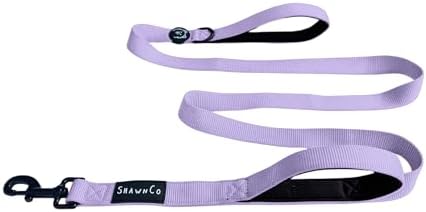ShawnCo Dream Walk Dog Leash (ICY Lilac,M/L 6FT w/ 2 Handles) by SHAWNCO