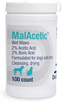 MalAcetic Wet Wipes for Dogs and Cats 100 Count by Unknown