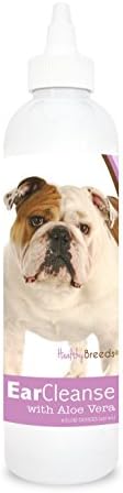 Healthy Breeds Bulldog Ear Cleanse with Aloe Vera Sweet Pea and Vanilla 8 oz by HealthyBreeds