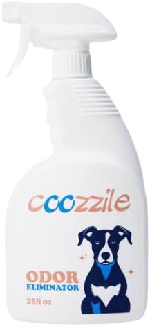 Pet Odor Eliminator Spray for Home, Fragrance Free Dog and Cat Urine Odor Remover for Carpet, Litter Box, Furniture, Pet Bedding and Floors, Colorless, 25 Fl Oz by Unknown