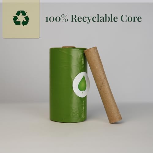 Dog Poop Bags — Unscented, Thick 15 Micron Leak-Proof Pet Waste Bags, 120 Count (8 Rolls) 9 x 13 in Refill Rolls with Easy Tear-Off Perforation & Recyclable Core - Image 6
