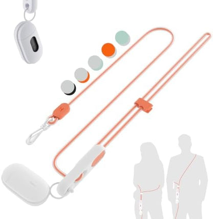 Hands-Free Dog Leash, 4.3-7.5 FT Waterproof Lead, Gray&Orange by Unknown