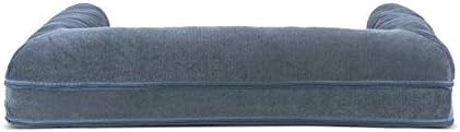 Furhaven Orthopedic Dog Bed for Large/Medium Dogs w/ Removable Bolsters & Washable Cover, For Dogs Up to 55 lbs - Sherpa & Chenille Sofa - Orion Blue, Large - Image 5