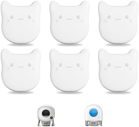 6 PCS Litter Box Deodorizer Compatible with Cumrige Self Cleaning Litter Box, Litter Box Odor Eliminator Compatible with Fumoi Automatic Cat Litter Box,Cat Litter Odor Control Remover, Camellia Scent by Calmorazen
