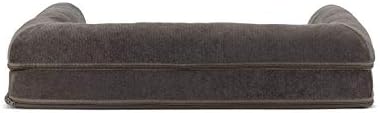 FurHaven Soft, Orthopedic Foam Sofa Dog Bed with Washable & Removable Cover - Sherpa/Chenille - Coffee, Dogs Up to 35 lbs - Medium - Image 5
