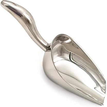 SunGrow Large Cat Litter and Food Scoop, Life Transforming 2-in-1 Scooper, Reduces Hand Fatigue, Saves Clear Litter, Makes Scooping Faster and Easier (Silver, Small) by SunGrow