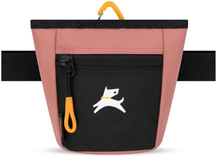 OllyDog, Goodie Treat Bag, Dog Treat Training Pouch | Magnetic Closure | 3 Ways to Wear | Hands-Free Waist Belt | Water-Resistant Recycled Vegan Fabric (Desert) by OllyDog