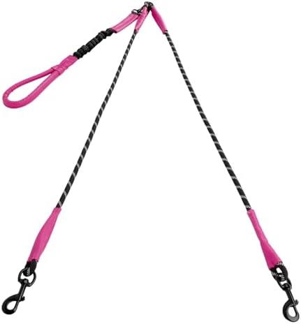 Pieviev Double Dog Leash for 2 Medium&Large Dogs, Longer Coupler, No Tangle by Pieviev