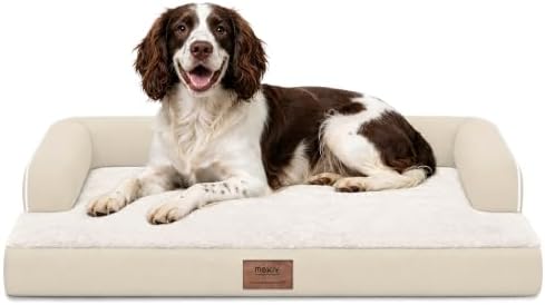 MEKIY Orthopedic Waterproof Dog Bed with Bolster for Extra Large Size Dogs by Mekiy