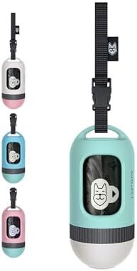 SVD.PET Dog Poop Bag Dispenser, Retractable Poop Bag Holder, Jade/White by SVDPET