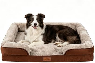 Orthopedic Dog Beds Large Sized Dog, Memory Foam Dog Bed Couch, 36"L by PTHMKJ