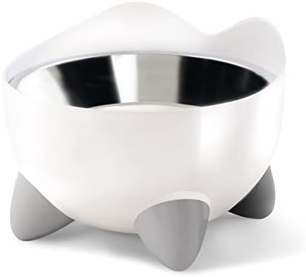Catit PIXI Elevated Feeding Dish, White by Catit