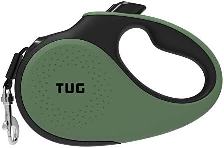 TUG Original Retractable Dog Leash, 16 ft (Medium, Green) by TUG