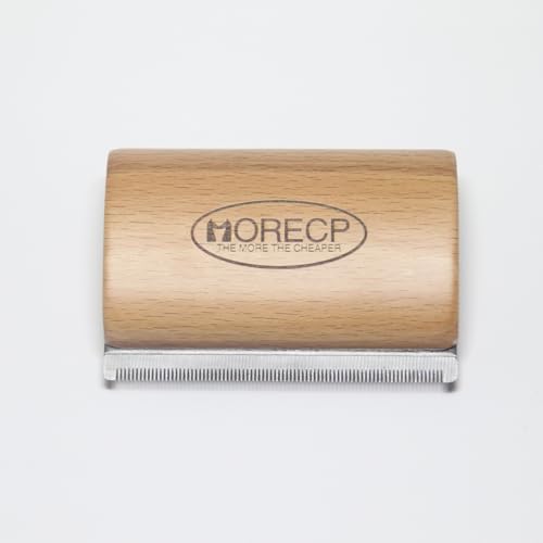 Dog Brush for Shedding Wooden Deshedding Tool Dogs Cats Grooming by Unknown