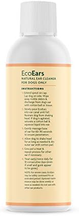 EcoEars Dog Ear Cleaner – Natural Multi-Action Formula for Ear Infection, Bad Discharge & Odor – Removes Foreign Matter & Cleans Difficult Ears - 8fl oz. - Image 3