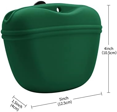 AUDWUD Silicone Dog Treat Pouch with Clicker Magnetic Closure Secure Clip - Image 5