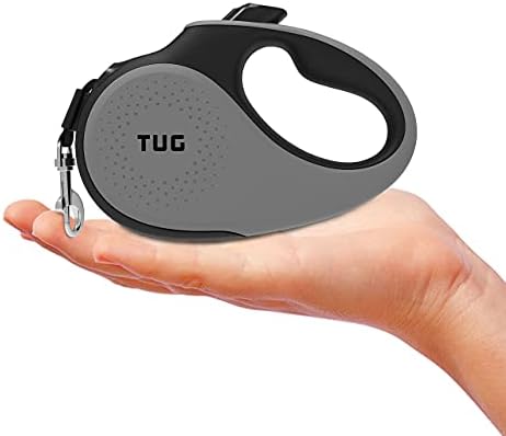 TUG Tiny Retractable Dog Leash, 10 ft (Extra Small, Grey) - Image 2