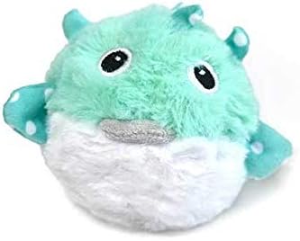 Patchwork Pet Pricklets Puffer Fish Premium Dog Toy Plush Interactive Removable Spiky Ball