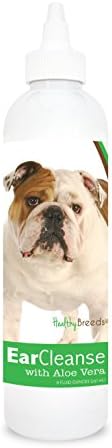 Healthy Breeds Bulldog Ear Cleanse with Aloe Vera Cucumber Melon 8 oz by HealthyBreeds