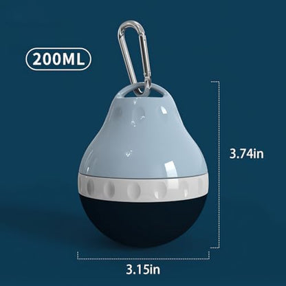 Dog Travel Water Bottle Detachable Bowl Leak Proof Portable ，Silicone Bottle Body，Collapsible and Suitable for Small Pets for Outdoor Walking, Hiking, Travel (Blue, 200ml) - Image 6