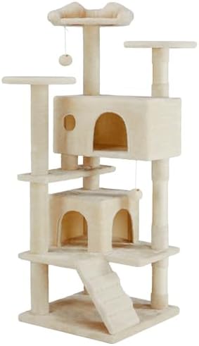 Sweetcrispy 54-inch Cat Tree Tower with Scratching Posts, Indoor Use by Sweetcrispy