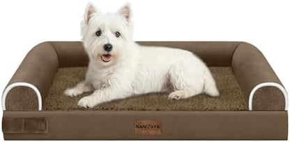 NANUYA Orthopedic Dog Bed for Medium Dogs, 28 x 19 Inch, Dark Coffee by Nanuya