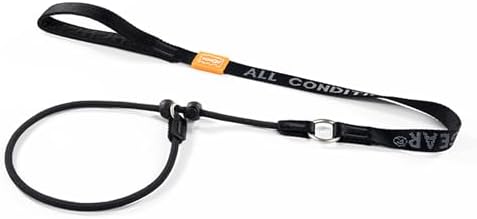 HowGo Slip Lead Dog Leash with 2 Spring-Loaded Stoppers (Black 3.6FT) by HOWGO