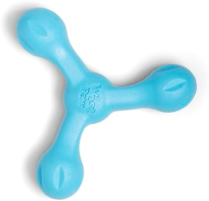 WEST PAW Zogoflex Air Skamp Tug-of-War Stick Dog Chew Toy – Hollow, Squishy Interactive Toy for Dogs, Puppies – for Chewing, Catch, Carry, Fetch, Dishwasher Safe, Latex-Free, Large 8.5", Aqua Blue by WestPaw