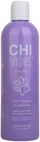 CHI Vibes for Dogs 5-in-1 Shampoo & Conditioner, 12 Fl Oz by FaroukSystemsInc
