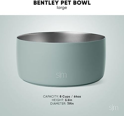 Simple Modern Dog Bowls & Cat Bowls | Large (8 Cups) | White - Image 3