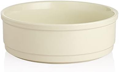 Sweejar Ceramic Dog Bowls, Dog Food Dish for Large Dogs and Cat, Heavy Duty Porcelain Pet Bowl for Canned Food and Water 78 Fl Oz （White） by Sweejarco1949
