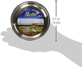 Loving Pets Bella Bowl Designer & Expressions, Cat Bowl, X-Small, Skeleton Design, Metallic Ocean Blue - Image 2