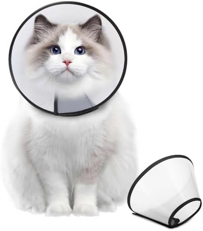 Supet Dog Cone Collar Adjustable After Surgery, Comfortable Pet Recovery Collar & Cone for Large Medium Small Dogs, Elizabethan Dog Neck Collar Plastic Practical by Supet