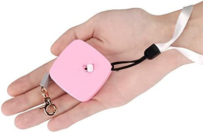 Retractable Dog Leash for Small Dogs Cats up to 11lbs with 6.5ft Anti-Pull Strong Nylon Tape, Hands Free, Mini and Portable Walking Leash with Wrist Strap, One-Hand Brake, Pink Square by CUGBCUG